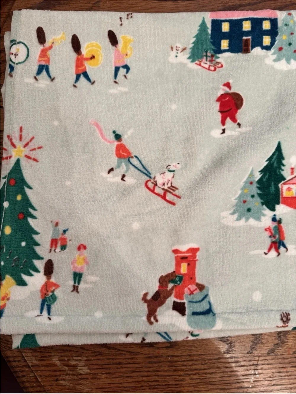 Cath Kidston London Snow Day Towel Set – 2 Bath & 2 Hand Towels Christmas Cotton